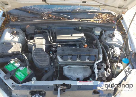 2004 Honda Civic Ex из США, поврежденный, VIN 2HGES26764H532002